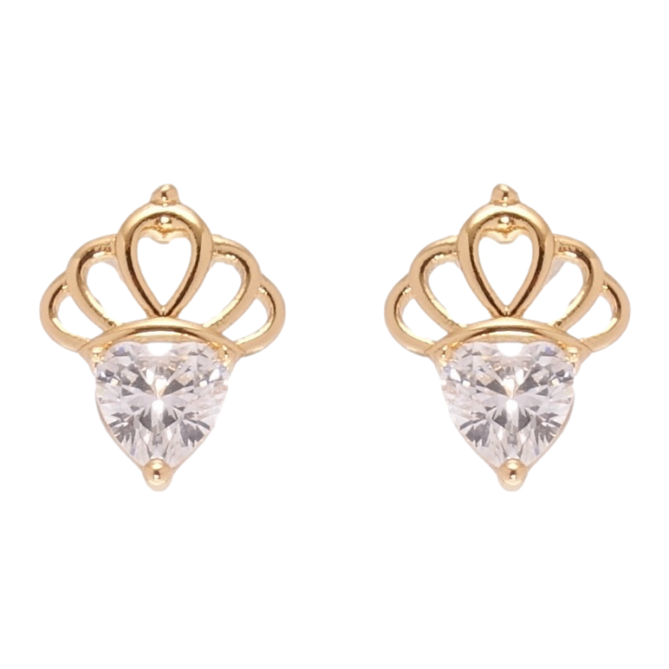 Серьги Xuping JEAN GOUJON Позолота 18K пусеты Кристальные сердечки с короной фото №12 Серьги Xuping JEAN GOUJON Позолота 18K пусеты Кристальные сердечки с короной фото №12