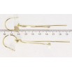 Сережки Xuping JEAN GOUJON Позолота 14K пусети Сердечки з ланцюжками на кільцях фото №3