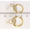 Сережки Xuping JEAN GOUJON Позолота 14K пусети Елегантність колечок фото №2 Сережки Xuping JEAN GOUJON Позолота 14K пусети Елегантність колечок фото №2