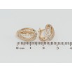 Серьги Xuping Позолота 18K английский замок Узор из дорожек циркония фото №2