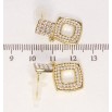 Сережки Xuping JEAN GOUJON Позолота 14K пусети Елегантність ромбів фото №2 Сережки Xuping JEAN GOUJON Позолота 14K пусети Елегантність ромбів фото №2