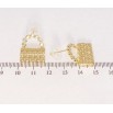 Сережки Xuping JEAN GOUJON Позолота 14K пусети Сумочки з цирконієм фото №2 Сережки Xuping JEAN GOUJON Позолота 14K пусети Сумочки з цирконієм фото №2
