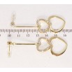 Сережки Xuping JEAN GOUJON Позолота 14K пусети Дует сердець фото №2 Сережки Xuping JEAN GOUJON Позолота 14K пусети Дует сердець фото №2