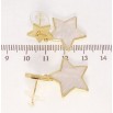Серьги Xuping JEAN GOUJON Позолота 14K пусеты Звезды с перламутром и буквой фото №2 Серьги Xuping JEAN GOUJON Позолота 14K пусеты Звезды с перламутром и буквой фото №2