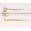 Сережки Xuping JEAN GOUJON Позолота 14K пусети Квіточки з ланцюжками фото №2 Сережки Xuping JEAN GOUJON Позолота 14K пусети Квіточки з ланцюжками фото №2
