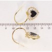 Сережки Xuping JEAN GOUJON Позолота 14K пусети Декоративні серця на дугах фото №2 Сережки Xuping JEAN GOUJON Позолота 14K пусети Декоративні серця на дугах фото №2