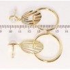 Сережки Xuping JEAN GOUJON Позолота 14K пусети Декоративні колечки фото №2