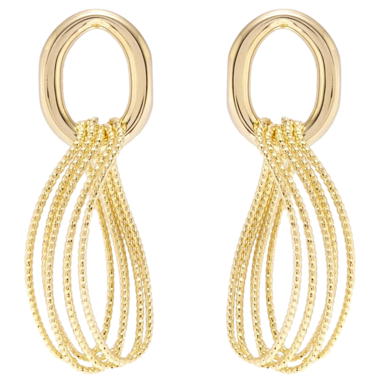 Сережки Xuping JEAN GOUJON Позолота 14K пусети Каприз фото №4 Сережки Xuping JEAN GOUJON Позолота 14K пусети Каприз фото №4