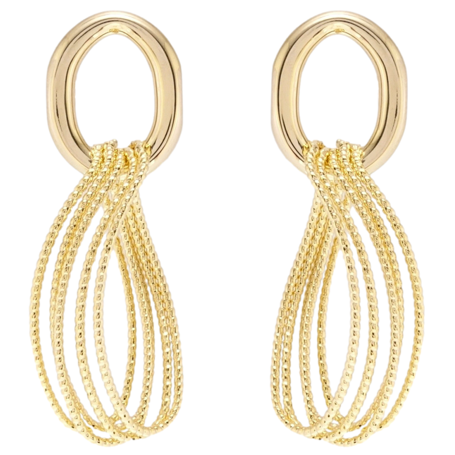 Серьги Xuping JEAN GOUJON Позолота 14K пусеты Каприз фото №1 Серьги Xuping JEAN GOUJON Позолота 14K пусеты Каприз фото №1