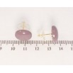 Сережки Xuping JEAN GOUJON Позолота 14K пусети Сливові пластикові круги фото №2 Сережки Xuping JEAN GOUJON Позолота 14K пусети Сливові пластикові круги фото №2