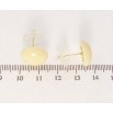 Серьги Xuping JEAN GOUJON Позолота 14K пусеты Молочные пластиковые круги ø 14мм фото №2 Серьги Xuping JEAN GOUJON Позолота 14K пусеты Молочные пластиковые круги ø 14мм фото №2
