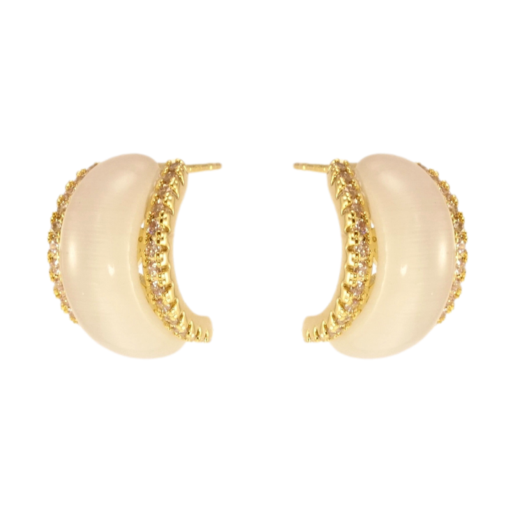 Сережки Xuping JEAN GOUJON Позолота 14K пусети Дуги з Котячим оком фото №24 Сережки Xuping JEAN GOUJON Позолота 14K пусети Дуги з Котячим оком фото №24