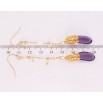 Серьги Xuping Позолота 18K подвески французский замок Декоративные кристальные подвески на цепочке фото №2 Серьги Xuping Позолота 18K подвески французский замок Декоративные кристальные подвески на цепочке фото №2