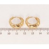 Серьги Xuping Позолота 18K колечки Фантазийный орнамент фото №2 Серьги Xuping Позолота 18K колечки Фантазийный орнамент фото №2