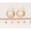 Сережки Xuping Позолота 18K колечка Вихор емоцій фото №2