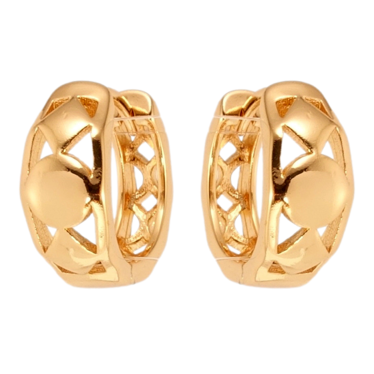 Серьги Xuping Позолота 18K колечки Геометрия фото №16 Серьги Xuping Позолота 18K колечки Геометрия фото №16