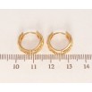 Серьги Xuping Позолота 18K колечки Геометрия фото №2