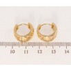 Серьги Xuping Позолота 18K колечки Декоративный резной орнамент фото №2 Серьги Xuping Позолота 18K колечки Декоративный резной орнамент фото №2