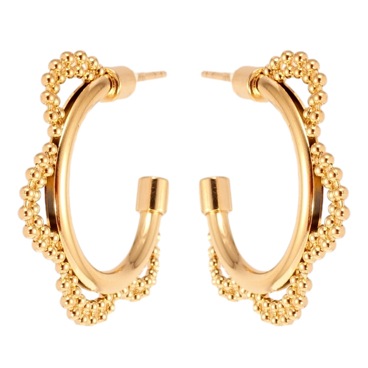 Серьги Xuping Позолота 18K пусеты Декоративные дуги фото №9