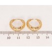 Серьги Xuping Позолота 18K колечки Резные перышки с напылением фото №2 Серьги Xuping Позолота 18K колечки Резные перышки с напылением фото №2