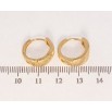 Серьги Xuping Позолота 18K колечки Резные листочки с меандровым узором напылением фото №2 Серьги Xuping Позолота 18K колечки Резные листочки с меандровым узором напылением фото №2