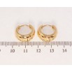 Серьги Xuping Позолота 18K колечки Корзинки с узором звездочки насечками фото №2