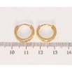 Серьги Xuping Позолота 18K колечки Полосатый узор насечками фото №2