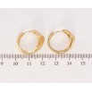 Серьги Xuping Позолота 18K колечки Фигурные с вертикальными вырезами и напылением фото №2 Серьги Xuping Позолота 18K колечки Фигурные с вертикальными вырезами и напылением фото №2