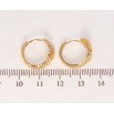 Серьги Xuping Позолота 18K колечки Фантазийный орнамент с шагренью и насечками фото №2 Серьги Xuping Позолота 18K колечки Фантазийный орнамент с шагренью и насечками фото №2