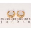 Серьги Xuping Позолота 18K колечки Звездочки насечками фото №2 Серьги Xuping Позолота 18K колечки Звездочки насечками фото №2