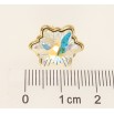 Брошка Xuping колір 14K з кристалами Swarovski Кристал Едельвейс АВ фото №3 Брошка Xuping колір 14K з кристалами Swarovski Кристал Едельвейс АВ фото №3