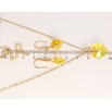 Набор Xuping цвет 18K с кр-ми Swarovski Серьги Кулон на цепочке Сердечки Buttercup длина 40-45см фото №2 Набор Xuping цвет 18K с кр-ми Swarovski Серьги Кулон на цепочке Сердечки Buttercup длина 40-45см фото №2