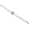 Браслет Xuping цвет Родий с кр-ми Swarovski Clear в обрамлении кристаллов длина с доп.замком 17.5,19,5см х фото №2