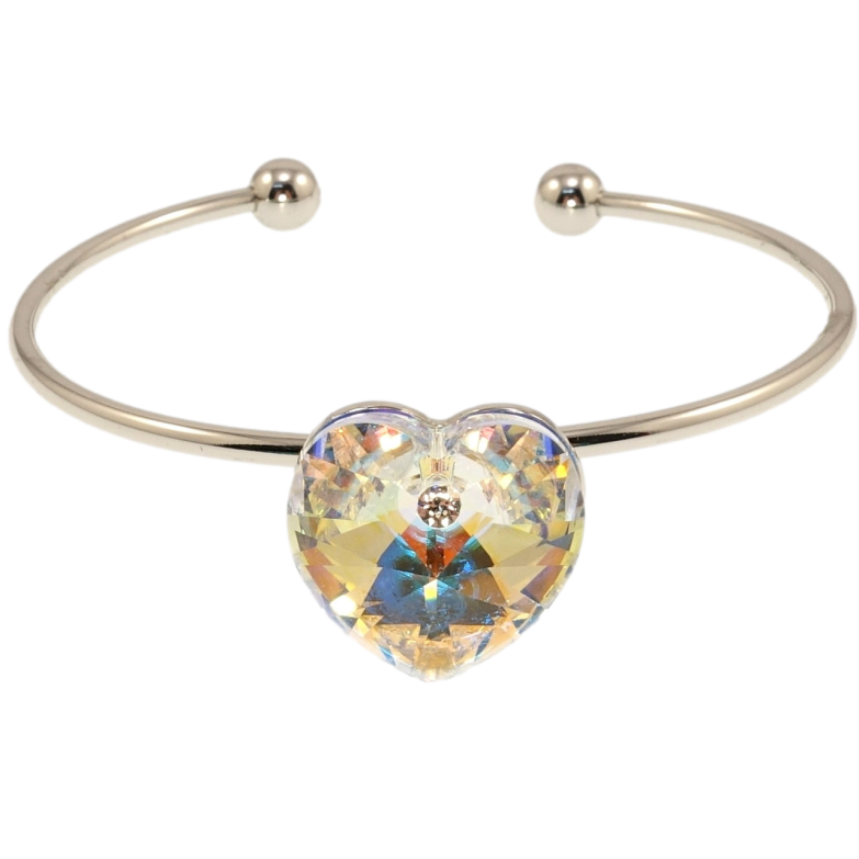 Браслет Xuping колір Родій з кр-ми Swarovski Кристальне серце Shimmer ø 5,5см фото №19 Браслет Xuping колір Родій з кр-ми Swarovski Кристальне серце Shimmer ø 5,5см фото №19