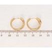 Сережки Xuping M&L Колір 18K колечка Іскристість фото №2 Сережки Xuping M&L Колір 18K колечка Іскристість фото №2