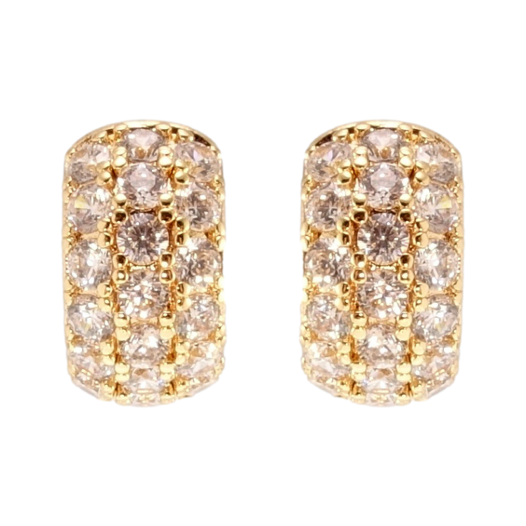 Сережки Xuping M&L Колір 18K пусети Інкрустація цирконієм фото №2