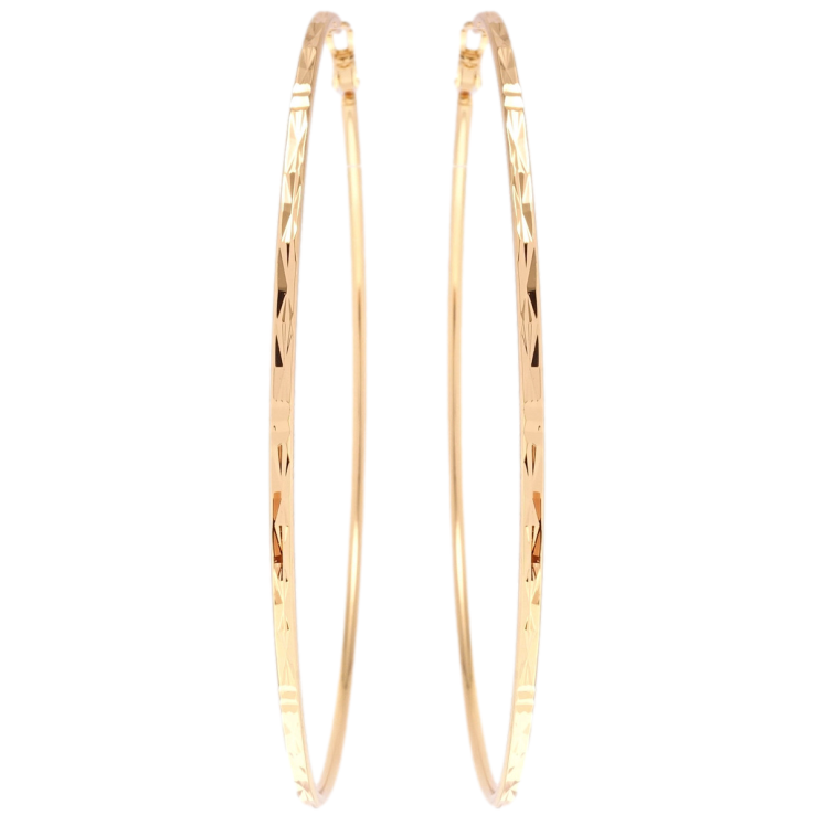 Серьги Xuping M&L Цвет 18K кольца (конго) Классика с декоративным узором ø 9см фото №22