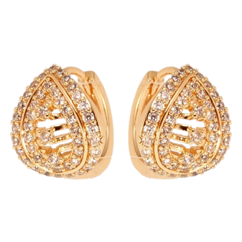Сережки Xuping M&L Колір 18K колечка Витончені крапельки з інкрустацією цирконієм фото №4 Сережки Xuping M&L Колір 18K колечка Витончені крапельки з інкрустацією цирконієм фото №4