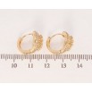 Сережки Xuping M&L Колір 18K колечка Витончені крапельки з інкрустацією цирконієм фото №2