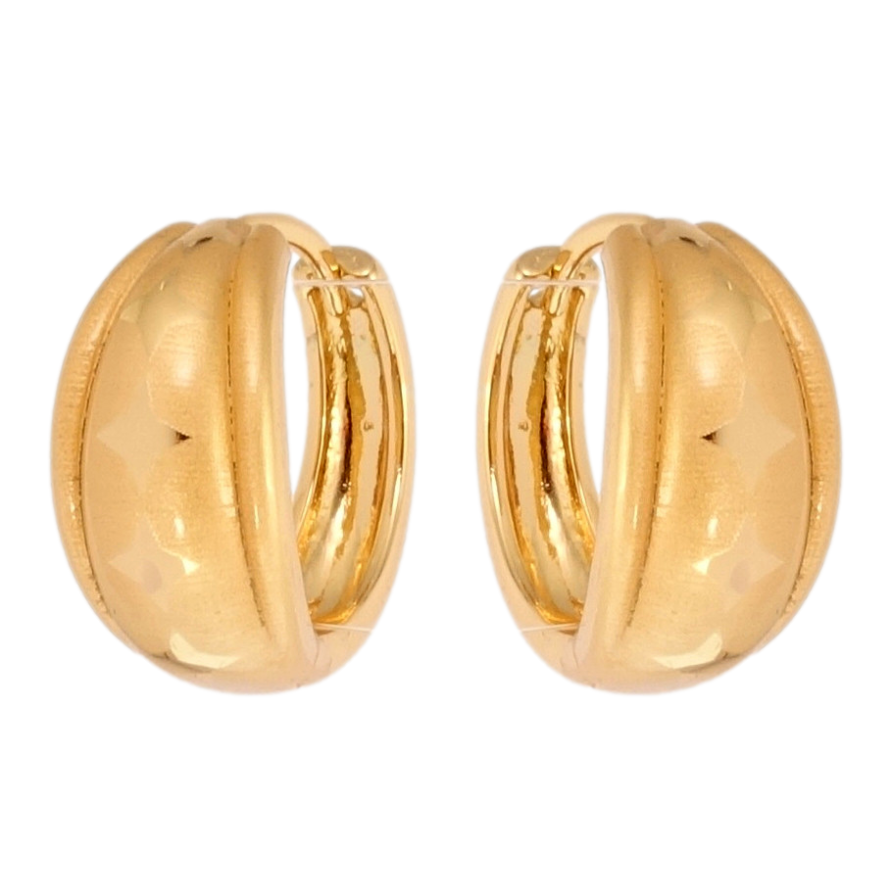 Серьги Xuping Позолота 18K колечки Ромбовый орнамент напылением фото №1 Серьги Xuping Позолота 18K колечки Ромбовый орнамент напылением фото №1
