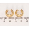 Серьги Xuping Позолота 18K колечки Широкие с звездочками насечками фото №2 Серьги Xuping Позолота 18K колечки Широкие с звездочками насечками фото №2