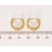 Серьги Xuping Позолота 18K колечки Фантазийный орнамент с звездочками насечками фото №2 Серьги Xuping Позолота 18K колечки Фантазийный орнамент с звездочками насечками фото №2