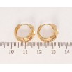 Серьги Xuping Позолота 18K колечки Орнамент пирамидки с греческим узором фото №2 Серьги Xuping Позолота 18K колечки Орнамент пирамидки с греческим узором фото №2