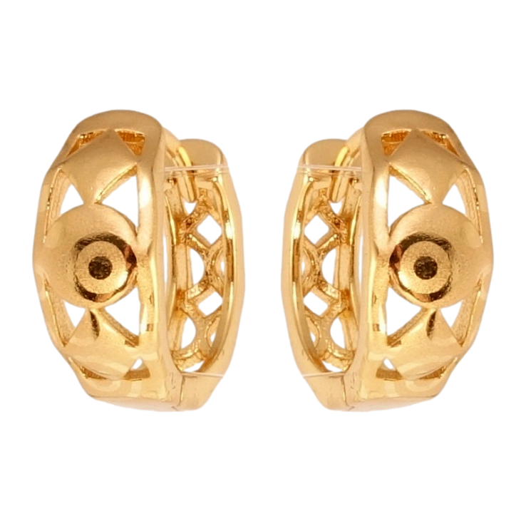 Серьги Xuping Позолота 18K колечки Фигурный орнамент с напылением фото №13