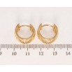 Серьги Xuping Позолота 18K колечки Резной цветочный орнамент фото №2 Серьги Xuping Позолота 18K колечки Резной цветочный орнамент фото №2