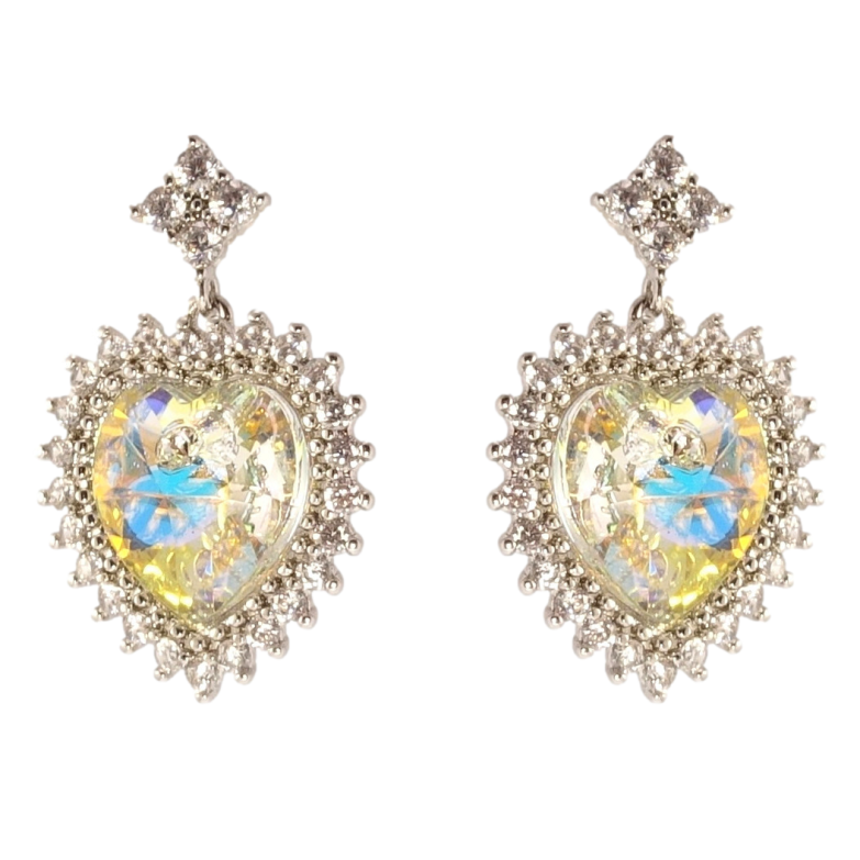 Сережки Xuping колір Родій з кристалами Swarovski пусети Сердечки Shimmer в обрамленні кристалів фото №21 Сережки Xuping колір Родій з кристалами Swarovski пусети Сердечки Shimmer в обрамленні кристалів фото №21