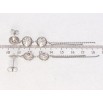 Серьги Xuping цвет Родий с кристаллами Swarovski пусеты Кристаллы Moonlightr на цепочке фото №2 Серьги Xuping цвет Родий с кристаллами Swarovski пусеты Кристаллы Moonlightr на цепочке фото №2
