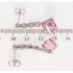 Серьги Xuping цвет Родий с кристаллами Swarovski пусеты Кристаллы Light Rose фото №2 Серьги Xuping цвет Родий с кристаллами Swarovski пусеты Кристаллы Light Rose фото №2