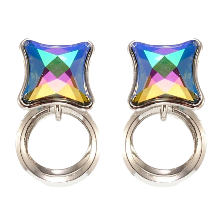 Сережки Xuping колір Родій з кристалами Swarovski пусети Кристали Scarabaeus Green колечки фото №16 Сережки Xuping колір Родій з кристалами Swarovski пусети Кристали Scarabaeus Green колечки фото №16
