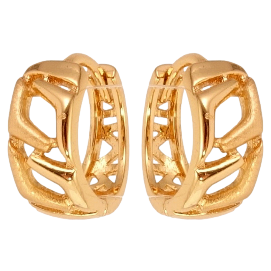 Серьги Xuping Позолота 18K колечки Декоративный орнамент с напылением фото №1 Серьги Xuping Позолота 18K колечки Декоративный орнамент с напылением фото №1